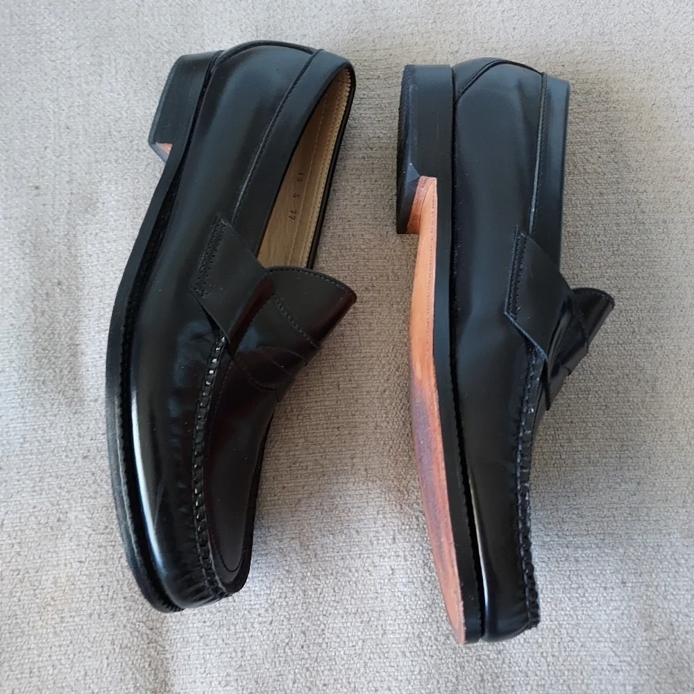 SAS Men's Black Patent Leather Loafers